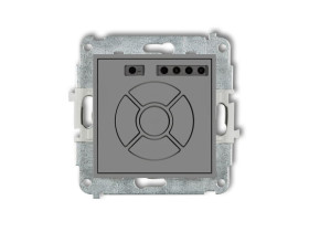 MINI Wyłącznik roletowy (sterowanie lokalne i pilotem sterowanie strefą i podstrefą) szary mat 27MSR-4 KARLIK