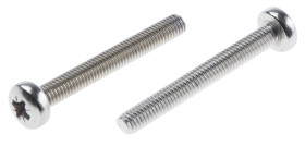 Śruby maszynowe M3 łeb z łbem walcowym soczewkowym Stal nierdzewna długość 25.0mm skok 0.50mm