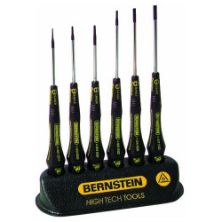 Bernstein 4-620 ESD Slot/PH Screwdriver Set In Table Support - 6 Piece