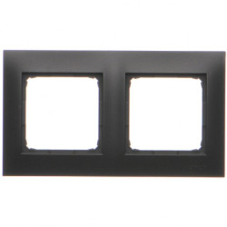 Ramka podwójna SIMON 54 Premium czarna matowa Kontakt Simon DR2/49