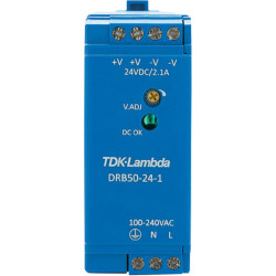 TDK-Lambda DRB-50-24-1 DIN Rail Power Supply 24-28V 2.1A