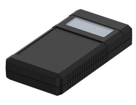 Bopla BOS 757-9005 (34757000) - obudowa ręczna z pojemnikiem na baterie (2 x 9V), otworowaniem na wyświetlacz i bocznym przełącz