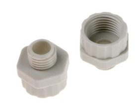 Adapter do dławnic kablowych, M12 → M16, materiał: Nylon 66, kolor: Szary, RS PRO