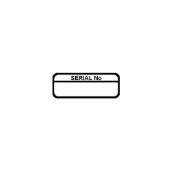 Serial Number Labels, Black Mark &amp; Seal, 40 x 15mm, Pack Of 120