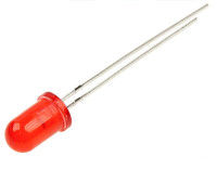 LED5R/5 Dioda led 5 mm standard czerwona LED5 - klpl. 5 szt