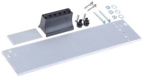 Panel stelażowy Panel przedni do szafy RACK RS PRO moduły stelażowe 3U skok poziomy 6KM 3U x 6HP Szary