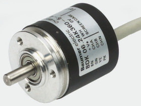 Enkoder przyrostowy optyczny HTL/push-pull 360 średnica wału 5mm Baumer 10 → 30 V dc 12000rpm