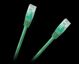 Patchcord kabel UTP 8c wtyk-wtyk 1.0m CCA zielony