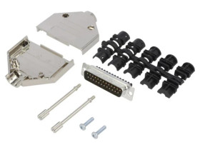 DTPKM-25MSSCD-Sub męskie proste zacisk śrubowy na przewód PIN 25