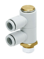 Złączka pneumatyczna R 1/4 męskie Wciskane 10 mm SMC Adapter gwintowany kolankowy R 1/4 męskie