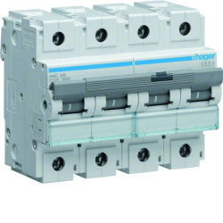 Wyłącznik nadprądowy MCB, 4P, 125A, 400V, Hager, HMC