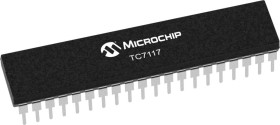 Sterownik wyświetlacza TC7117CPL, Cyfrowy, Microchip