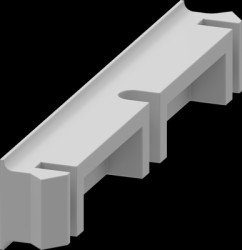 Slot cover, (L x W x H) 28.2 x 3.6 x 5 mm, for series 3SE224/5, 3SX3233