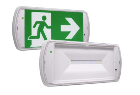 Oprawa awaryjna SafeLite MNM IP42 100lm 3H + zestaw 3 piktogramów SL2MNM42D3C3A