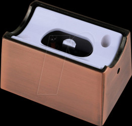 600861512 Lamp holder S14s, metal, red bronze