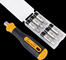 4-980-G Torque adaptor kit, 7 pieces, 0,6 - 3,0 Nm, 1/4"