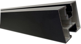 Profil fotowoltaiczny montażowy aluminiowy - AL, do montażu paneli solarnych 2,2mb lekki czarny