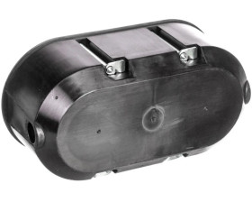 Puszka przeciwogniowa, do pustych ścian, osprzętowa 60mm, podwójna, głęboka E90 BS118 czarna 83118007