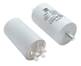 KONDENSATOR ROZRUCHOWY 14uF/450V Z KONEKTORAMI
