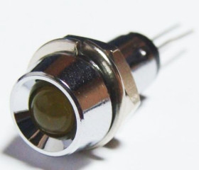 Kontrolka LED 5mm; żółta; 2V