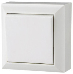 Łącznik pojedyńczy uniwersalny natynkowy, IP20, białe, GAO 20451