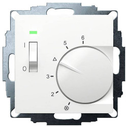 Eberle 191811554602 UTE 1015 Indoor Thermostat, Flush Mount, Active White