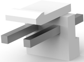 Pin header, 2 pole, pitch 3.96 mm, straight, natural, 1-1123723-2