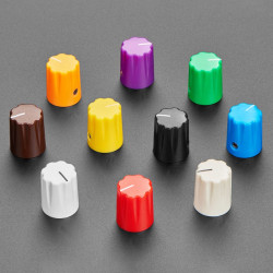 Multi-Colour Micro Potentiometer Knob - Rainbow 10 pack