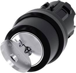 Przełącznik obrotowy kluczykowy 2-pozycyjny wycięcie: 22mm Chwilowy IP20 Siemens przycisków: 2 klucz: Ronis