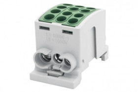 Zacisk odgałęźny HLK 100A-3 (1x25,2x16 / 1x25,2x16) Al/Cu - zielony