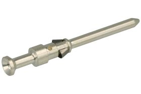 Terminal męski; Han D; 09150006107; 1 tor; metal; proste; na przewód; zaciskany; 10A; srebrny; srebrzone; 0,14÷0,37mm2; IP65; Ha