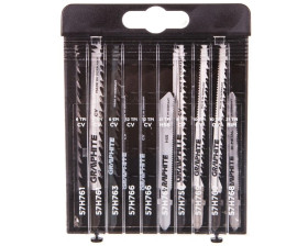 Brzeszczoty do wyrzynarki uchwyt typu T do cięcia drewna metalu tworzyw po linii prostej i po łuku 57H755 /10szt./