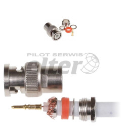 Wtyk BNC RG59 75om skręcany