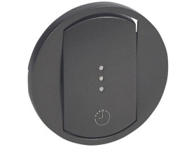 CELIANE Plakietka wyłącznika czasowy 1000W/wyłącznika oświetlenia i wentylacji z opóźnieniem czasowym grafitowa 067936 LEGRAND