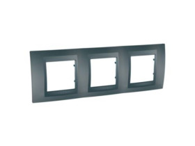 UNICA TOP Ramka 3 potrójna pozioma grafit MGU6.006.12 SCHNEIDER ELECTRIC