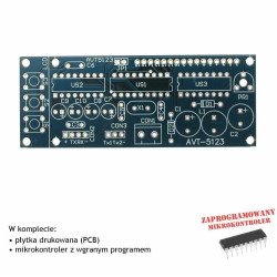Prędkościomierz GPS - PCB i mikroprocesor do projektu AVT 5123