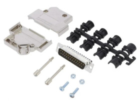 D45PKM-25MSSC D-Sub męskie kątowe 45 zacisk śrubowy na przewód PIN 25