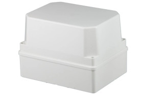 Puszka n/t hermetyczna 190x140x140 bez dławików wysoka IP65 szara S-BOX 416H