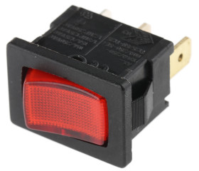 Przełącznik kołyskowy Wł.-wył. podświetlany 13 A SPST Czerwony Molveno