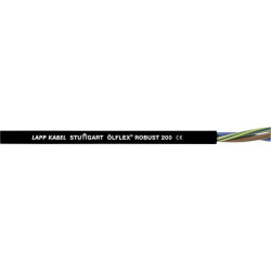 LAPP 21805/1 ROBUST 200 control lead 2x1.50mm&#xB2; black, sold per metre