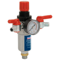 Sealey SA4FR/38 Air Filter Regulator 3/8&quot;bsp Male - 1/4&quot;bsp Male