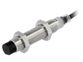 E2BM12LN08WPC12M Czujnik indukcyjny o zasięgu 0÷8mm, konfiguracji wyjścia NPN / NO, napięciu zasilania 10÷30VDC, obudowie M12