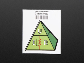 Adafruit Ohms law, VIR - Sticker