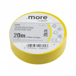 Taśma izolacyjna 19mm x 0,13mm ŻÓŁTA 20m 1szt.