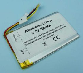 1500mAh 3,7V Li-PO 3-PIN 83x50x4mm