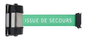 Naścienna szpula z taśmą długość taśmy 4m Bariera chowana Zielony