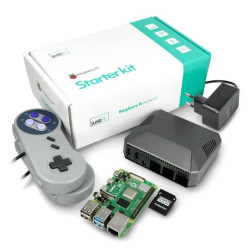 RetroPie Gaming Kit - zestaw do budowy konsoli do gier z Raspberry Pi 4B - 4GB