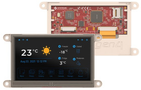 Kolorowy wyświetlacz LCD 7cal TFT 800 x 480pikseli I2C, SPI I/F Tak 4D Systems