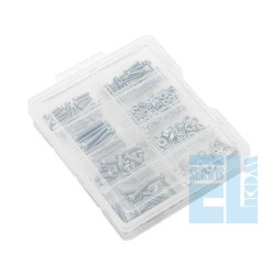 ZESTAW ŚRUB NAKRĘTEK PODKŁADEK 330szt + ORGANIZER POJEMNIK /0748