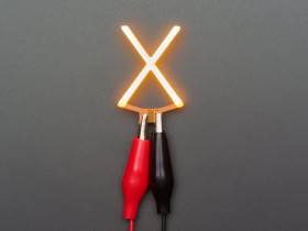 Adafruit Alphabet LED Filament - Warm White Letter "X"